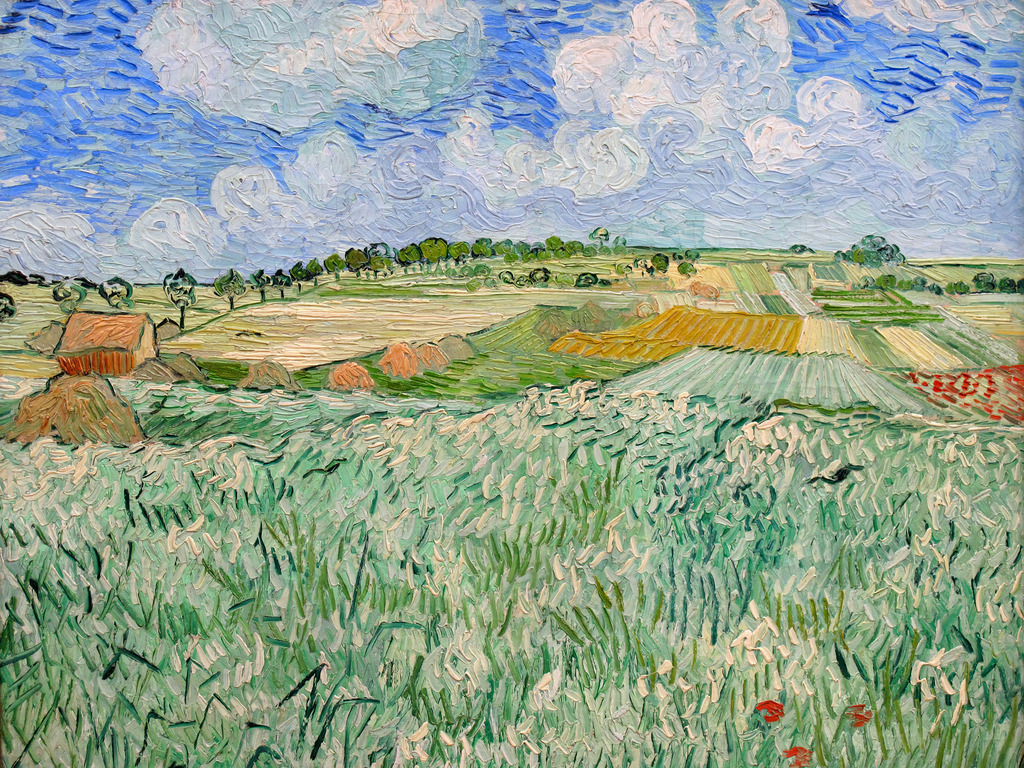2502016 - Vincent Van Gogh - Ebene bei Auvers | Moderne Wandbilder auf Leinwand, Acylglas, Alu-Dibond oder als Poster. Tauchen Sie ein in die Welt KI-generierter Kunstwerke - entdecken Sie hochwertige Kunstdrucke unserer Gemälde, Illustrationen und fotorealistischen Motive.