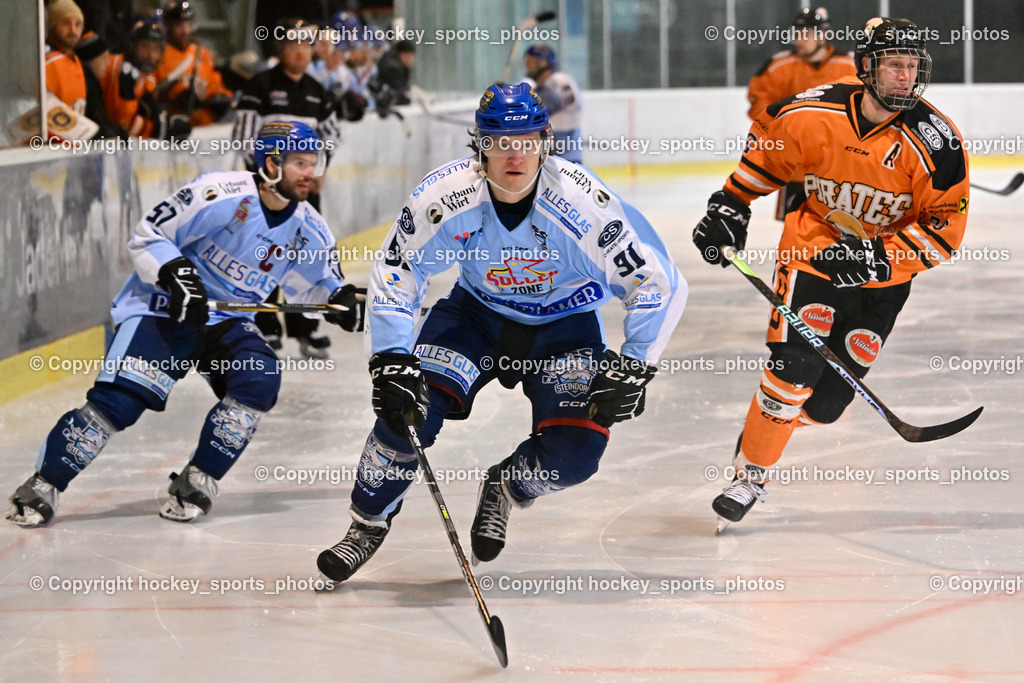 USC Velden vs. ESC Steindorf 9.1.2023 | #91 Kravanja Kristian, #76 Holzer Nikolaus