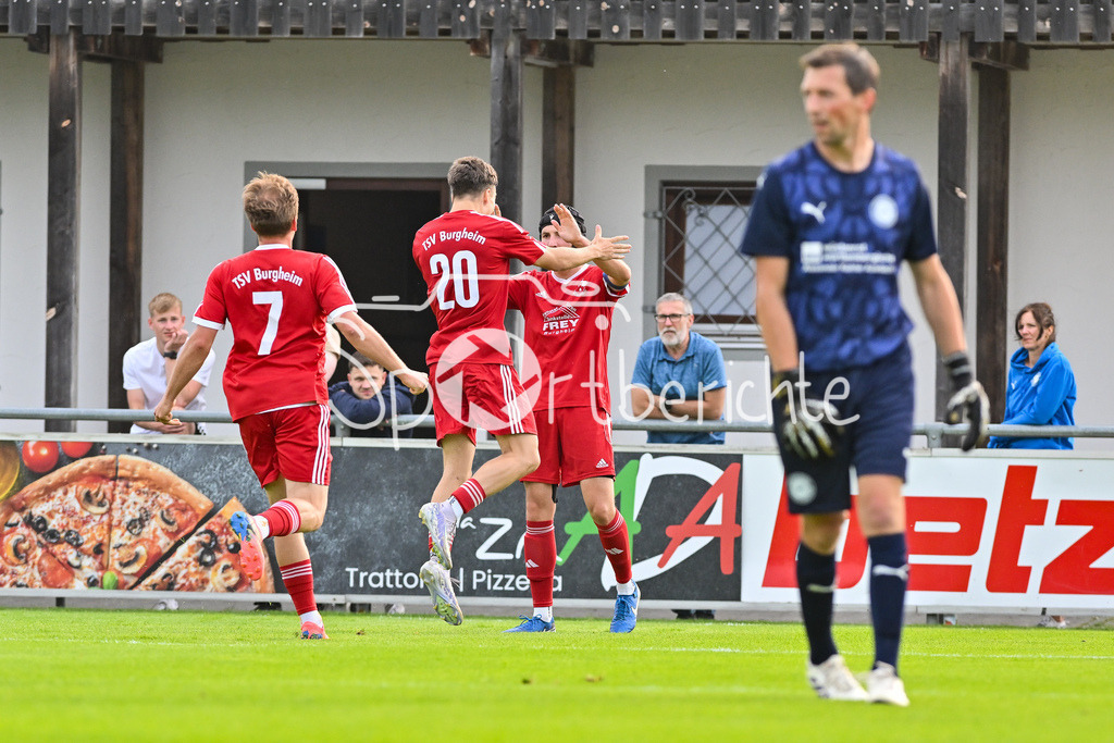 SpVgg Auerbach-Streitheim - TSV Burgheim | Jubel nach 0-1 durch Burgheim 9