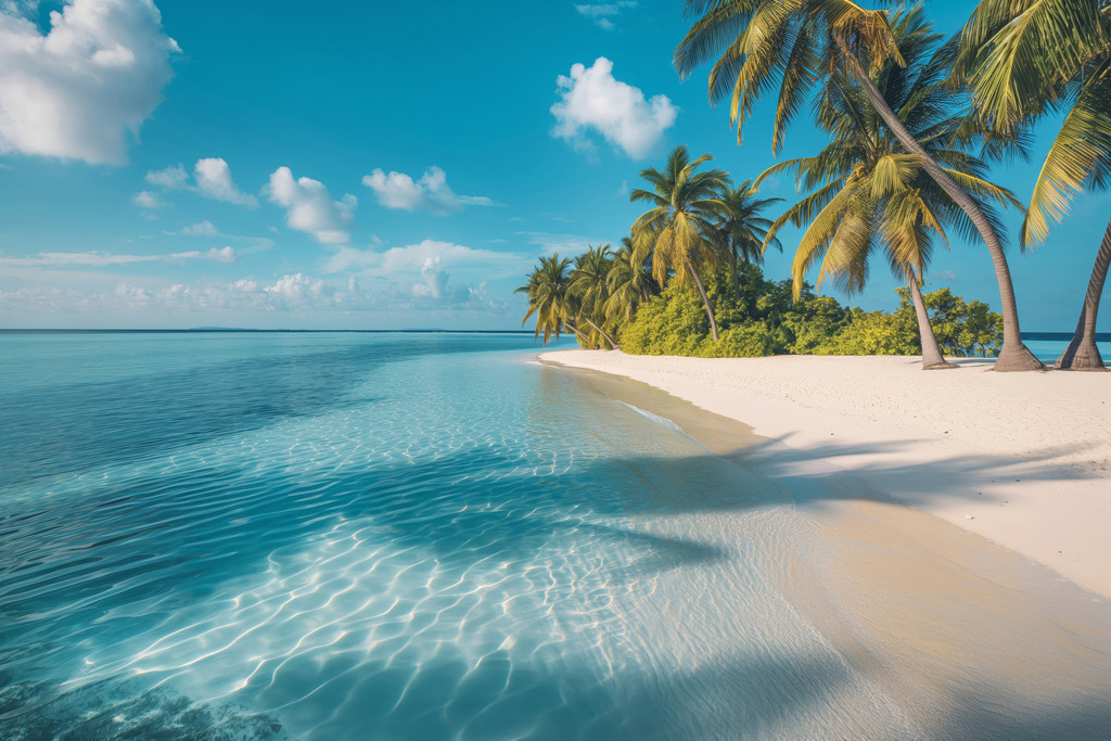 suedsee fotorealistisches wandbild auf leinwand acrylglas dibond poster | Moderne Wandbilder auf Leinwand, Acylglas, Alu-Dibond oder als Poster. Tauchen Sie ein in die Welt KI-generierter Kunstwerke - entdecken Sie hochwertige Kunstdrucke unserer Gemälde, Illustrationen und fotorealistischen Motive.