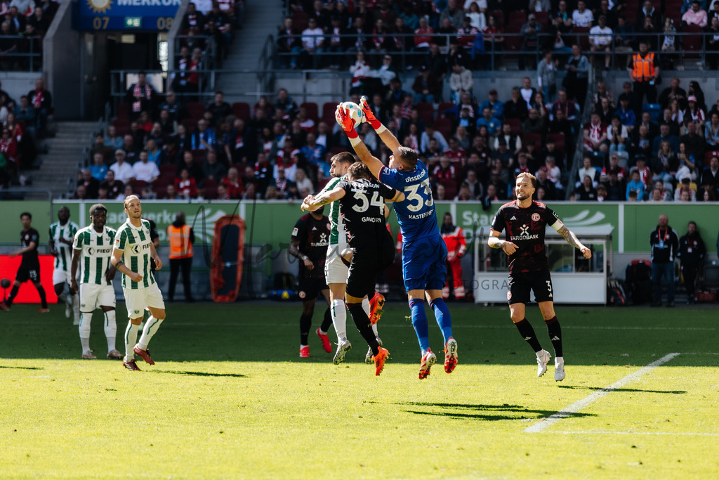 2. Bundesliga, Saison 2024/25, 28. Spieltag: Fortuna Düsseldorf - SC Preußen Münster | Düsseldorf, 05.04.2025: 2. Bundesliga, 28. Spieltag, Fortuna Düsseldorf gegen SC Preußen Münster in der Merkur Spiel-Arena in Düsseldorf. Foto: sportfotografie.ms | Markus Paletta - Realisiert mit Pictrs.com