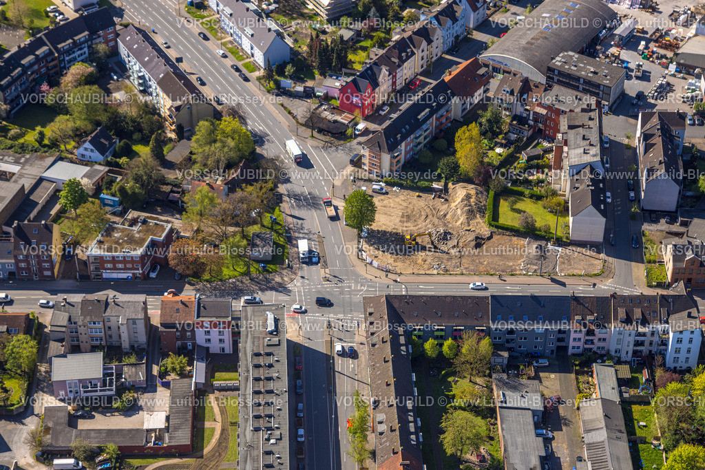 Hamm230400449 | Luftbild, Baustelle Alleestraße Ecke Richard-Wagner-Straße, Mitte, Hamm, Ruhrgebiet, Nordrhein-Westfalen, Deutschland