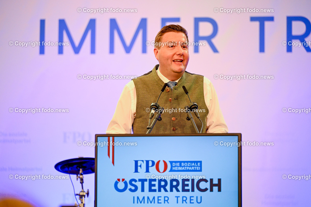 Urfahraner Jahrmarkt_ 1.Mai Kundgebung FPOE_ 01.05.2025-69 | 01.05.2025, Urfahraner Jahrmarkt, AUT, 1.Mai Kundgebung FPOE, im Bild Michael Raml (FP, Stadtrat Linz)