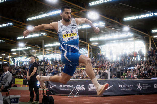 Deutsche Leichtathletik-Hallenmeisterschaften; Dortmund, 01.03.2026 | Mohammad Amin Alsalami (LAC BERLIN); Deutsche Leichtathletik-Hallenmeisterschaften am 01.03.2026 in der Helmut-Körnig-Halle in Dortmund. 
