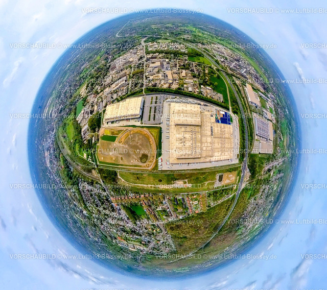 Oberhausen240490106GewerbegebietWaldteichEDEKA | Luftbild, Baustelle für Picnic E-Food-Lager am Edeka Zentrallager Logistikzentrum an der Autobahn A3, Gewerbegebiet Weierheide, Waldteich, Schwarze Heide, Oberhausen, Rheinland, Ruhrgebiet, Nordrhein-Westfalen, Deutschland