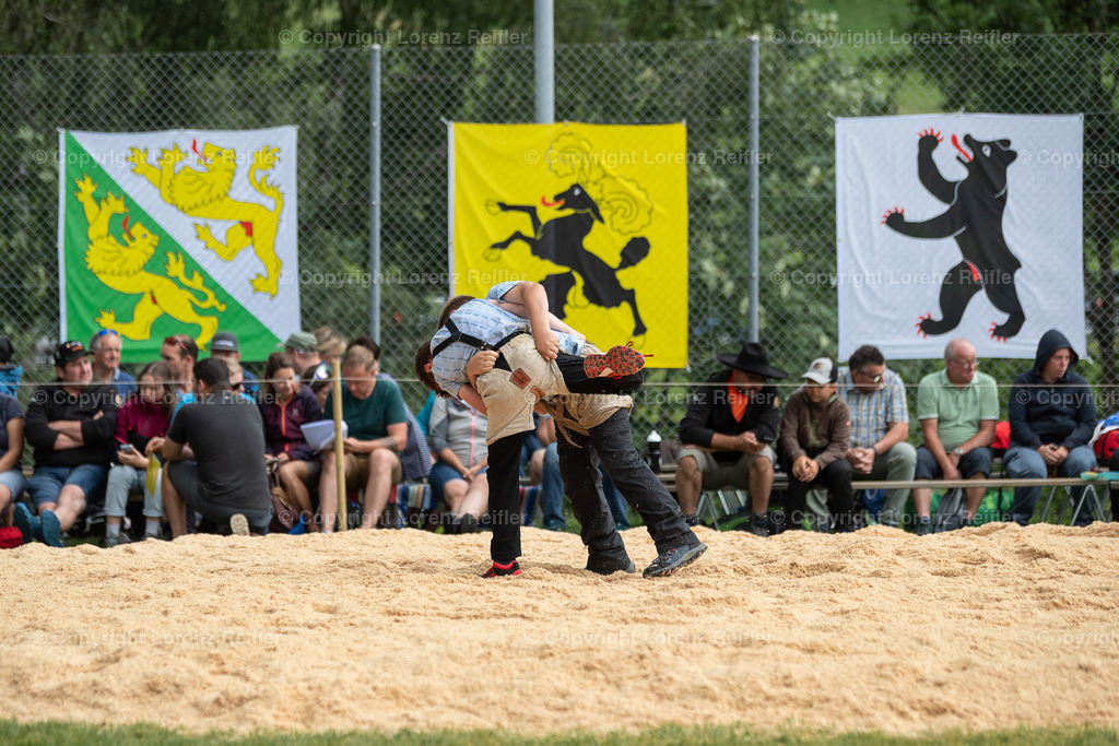 Schwingen -  Appenzeller Kantonal Nachwuchsschwingertag 2024 | Hundwil, 6.7.24, Schwingen - Appenzeller Kantonal Nachwuchsschwingertag.