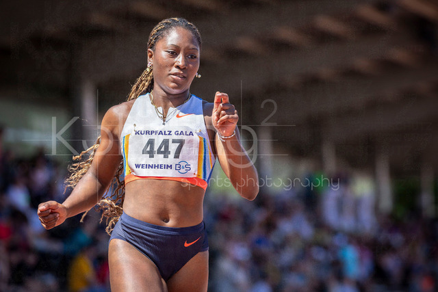 B&amp;S Kurpfalz Gala; Weinheim, 23.05.2026 | WEINHEIM, GERMANY - MAY 24: Chelsea Kadiri (GER/Sprintteam Wetzlar) during the B&amp;S Kurpfalz Gala am 23.05.2026 at the  Sepp-Herberger-Stadium in Weinheim (Baden-Wuerttemberg / Germany).
