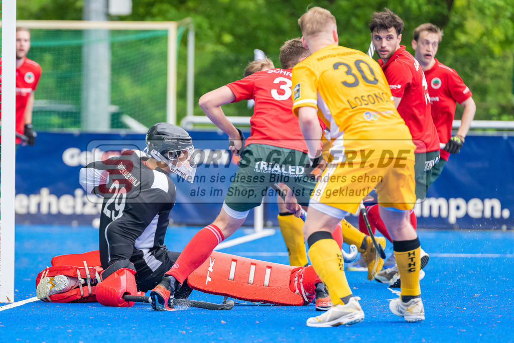 HK_20230507_108047 | 1. Bundesliaga Herren Creefelder HTC - Harvestehuder THC  am 7.5.2023 Crefelder HTC ( CHTC ), Krefeld  , Joshua Onyekwue Nnaji Torwart ( Crefelder HTC #29 )