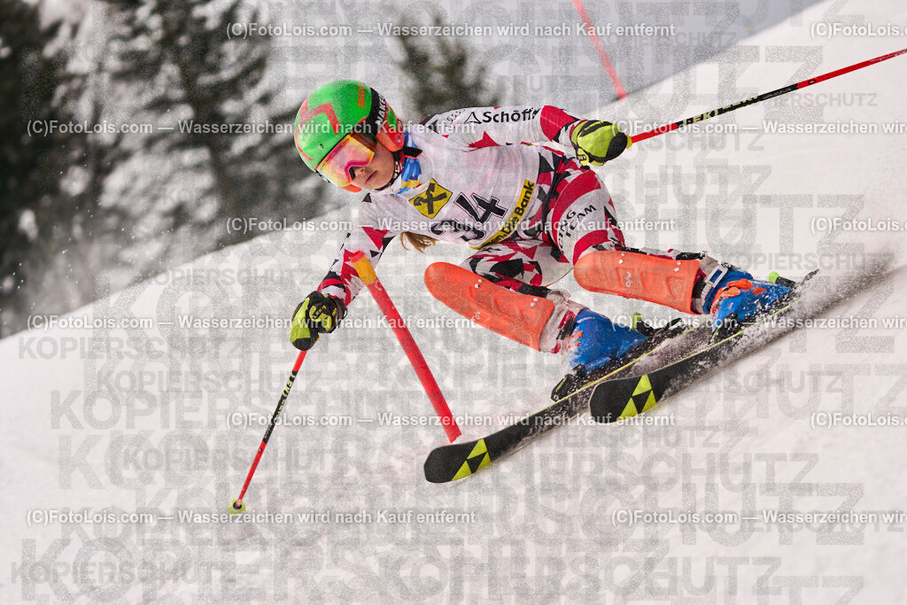 ALP3232_KinderCup-SL_STMK_Strallegg_Auinger Isabella | Raiffeisen KINDERCUP Alpin, SLALOM auf der JogllandStreif in Strallegg am So 23. Februar 2025. Veranstaller: Steirischer Skiverband (5000). Skiunion Strallegg (5197).