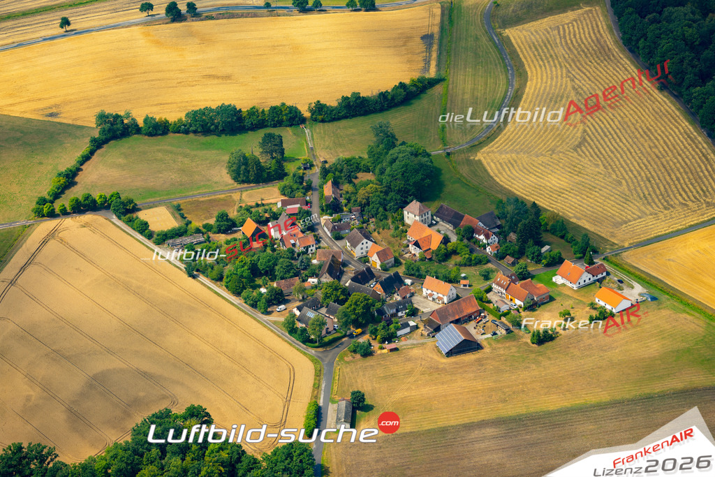 Aktuelles Luftbild von Reinsbürg Rot am See - Die Luftaufnahme wurde 2022 mittels UL-Flugzeug erstellt ( keine Drohne ) - hochauflösende Kamera-Systeme von  Canon -Beste Qualität - Für grossformatige Ausdrucke geeignet. Die Geschenkidee !
