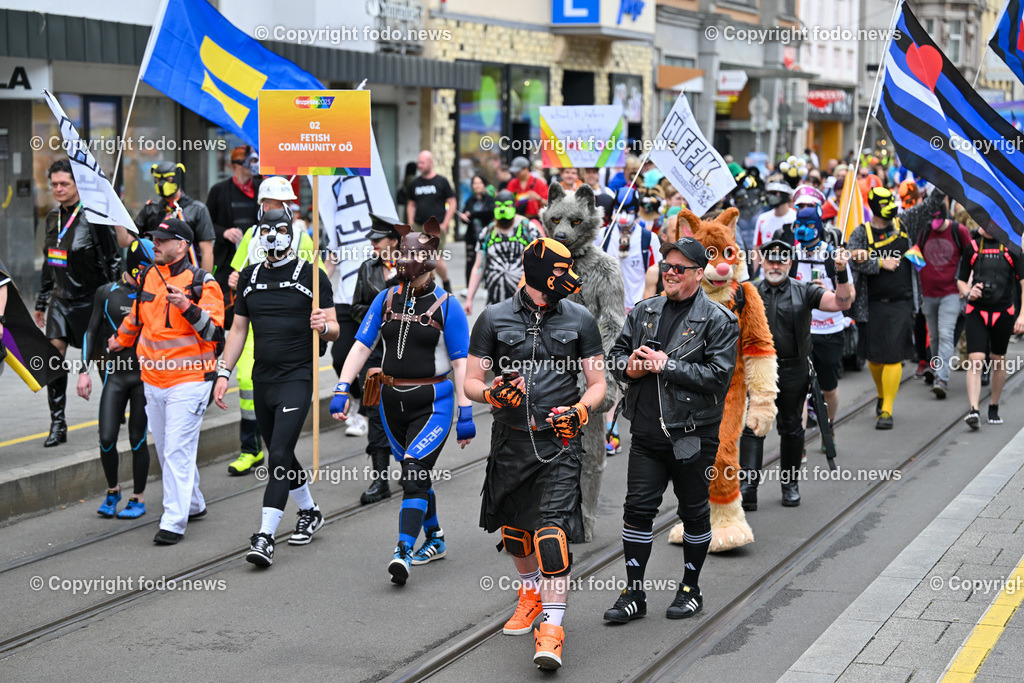 Linzpride 2023_ 24.06.2023-33 | 24.06.2023, Linz, AUT, Linzpride 2023, im Bild Teilnehmer an der Linzpride 2023