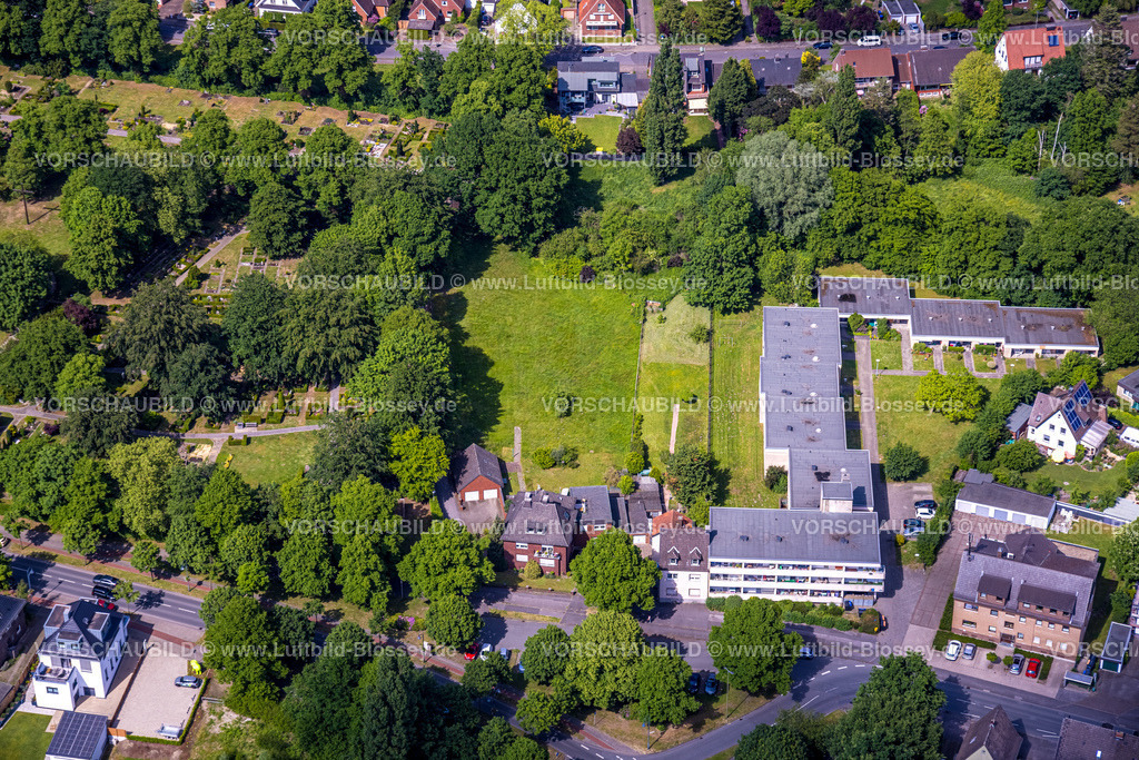 Hamm220504548 | Luftbild, Fläche zwischen Friedhof Mark und Seniorenheim, Uentrop, Hamm, Ruhrgebiet, Nordrhein-Westfalen, Deutschland