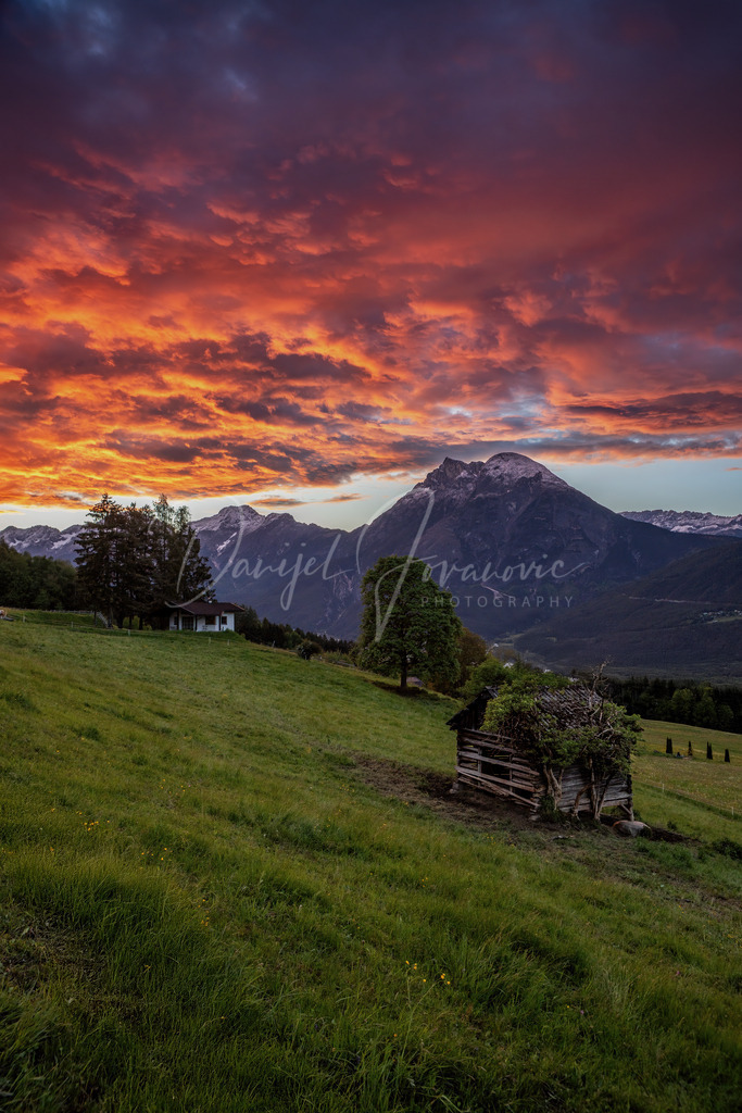 Hohe Munde | Brennender Himmel über der Hohen Munde