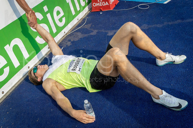 Multisport Event; Ratingen, 27.06.2026 | RATINGEN, GERMANY - JUNE 27, 2026 :  Rasmus Roosleht (EST / Estonia) after 400m during the Multisport Event at Stadion Ratingen on June 27, 2026 in Ratingen, Germany.