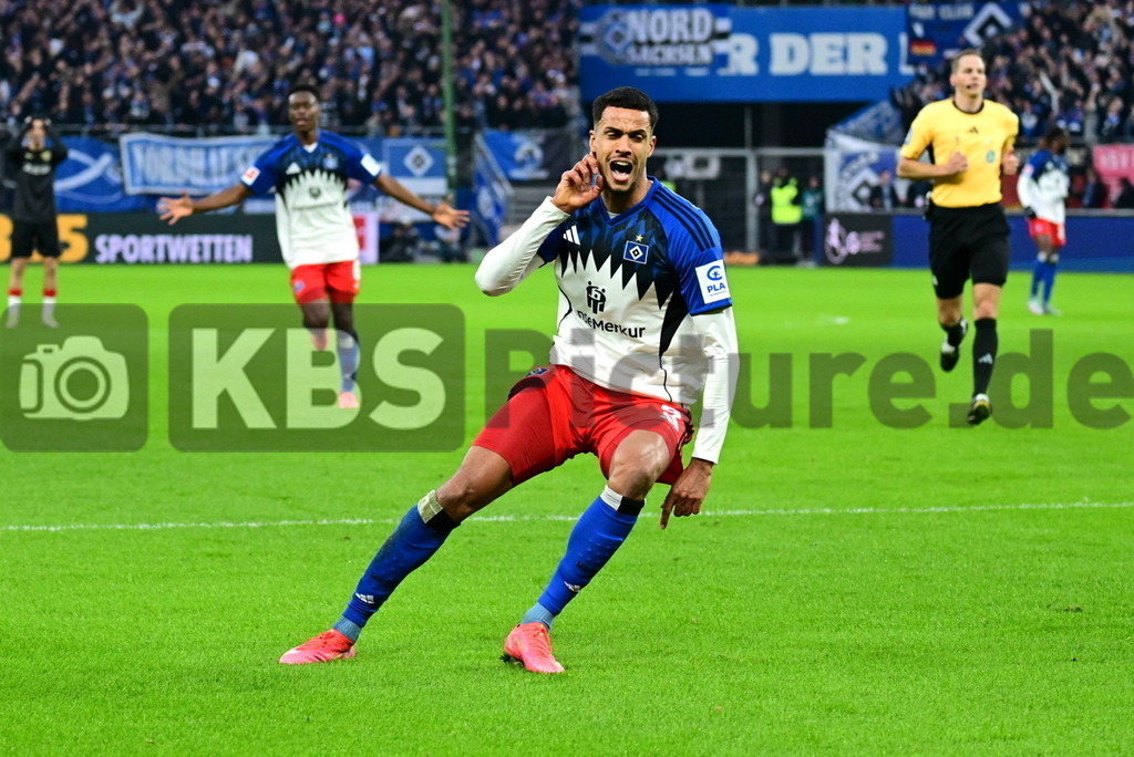 KBS Picture_HSV-Stuttgart_009 | HSV Torjubel zum 1:0 Torschuetze ist Glatzel Robert (HSV) ,Sportplatz :  Volksparkstadion, - Realisiert mit Pictrs.com
