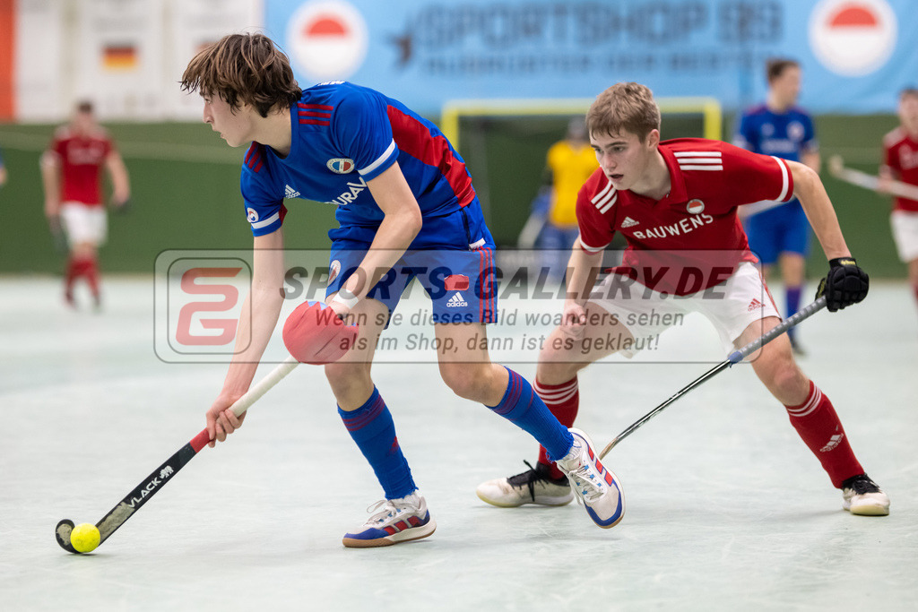 SFE_20230305_0122 | Deutsche Meisterschaft Männliche U16 Halle 2023 am 05.03.2023 in Köln (KTHC Stadion Rot-Weiss Köln Tennis and Hockey Club), Photo: Stephan Fehrmann 2022 (Sports-Gallery)