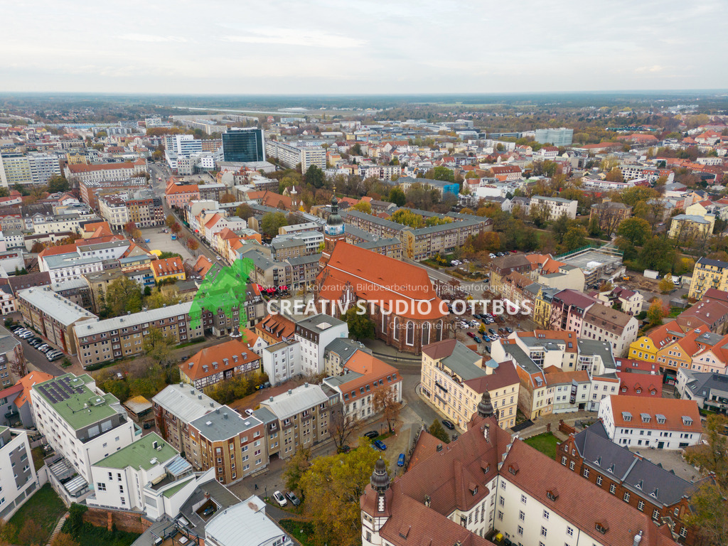 Cottbus mit Oberkirche und Altstadt | Die schöne beschauliche Stadt Cottbus mit der Oberkirche und der schön sanierten Altstadt. - Realisiert mit Pictrs.com