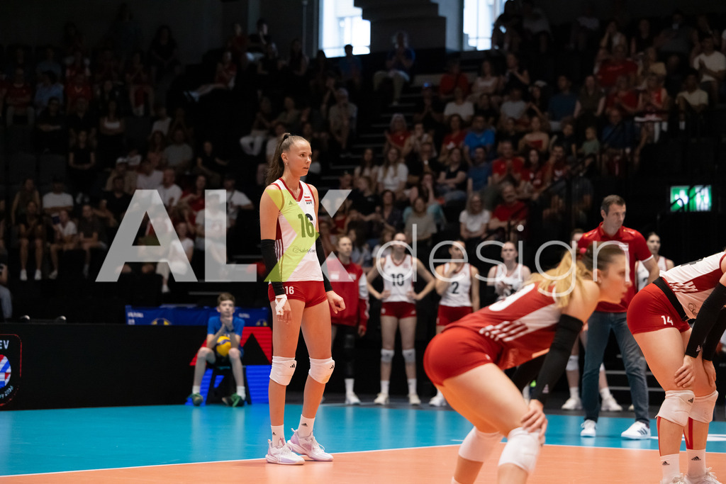 Austria v Switzerland - CEV European League Women | KRIENS, SWITZERLAND - JUNE 14: ANAMARIJA GALIC of Austria during the CEV European League match between Austria and Switzerland at Pilatus Arena on June 14, 2026 in Kriens, Switzerland. - Realisiert mit Pictrs.com