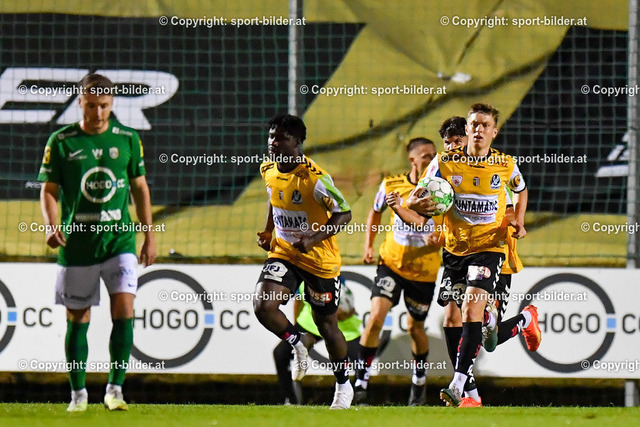 AUT, SPG WSC Hertha / FC Wels vs SV Ried | 22.07.2023, Huber Arena Wels, AUT, OEFB Uniqa Cup, SPG WSC Hertha / FC Wels vs SV Ried, im Bild Jubel Spieler SV Guntamatic Ried (Ried)



// OEFB Uniqa Cup Match between SPG WSC Hertha / FC Wels vs SV Ried in Wels, Austria on 2023/07/22