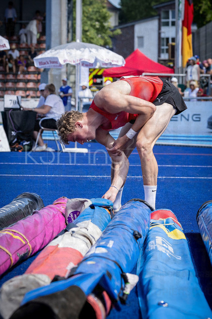 Multisport Event; Ratingen, 28.06.2026 | RATINGEN, GERMANY - JUNE 28, 2026 :  Moritz Bartko (GER / Germany) competing in the pole vault during the Multisport Event at Stadion Ratingen on June 28, 2026 in Ratingen, Germany.