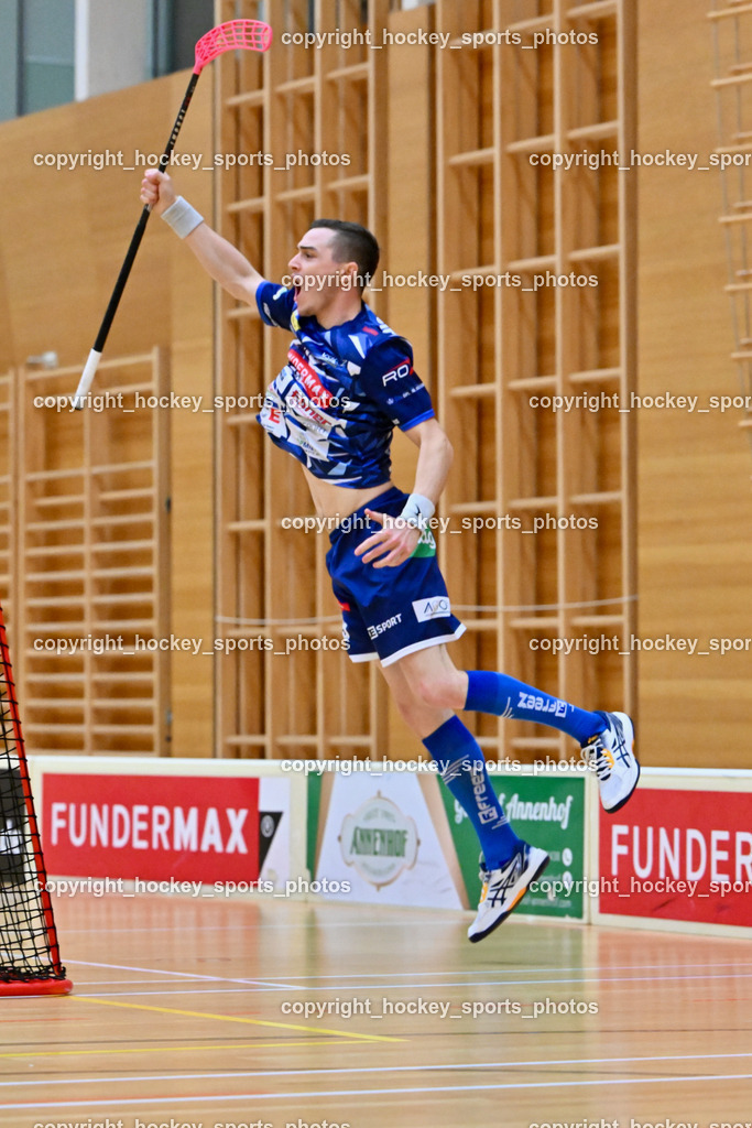 VSV Unihockey vs. SZPK Floorball 4.11.2023 | #19 Philipp Seiser, Jubel VSV Unihockey