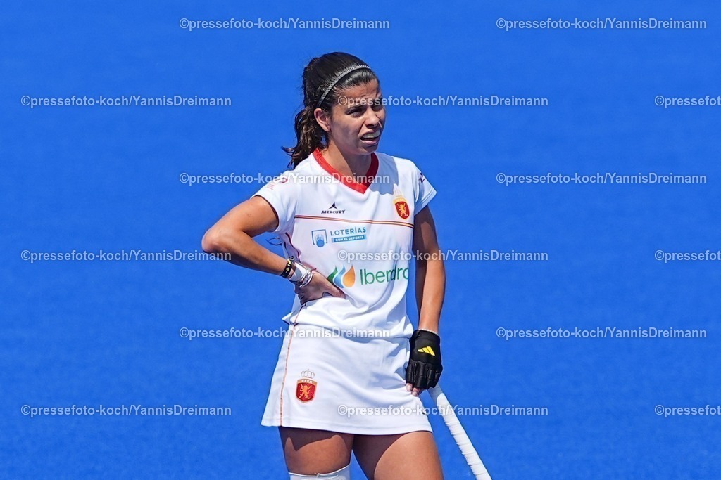 xydrx10082502039 | 10.08.2025, xydrx, Frauen EuroHockey Championship 2025, Gruppenphase, Gruppe B, Belgien - Spanien, Sparkassenpark Mönchengladbach: Sara Barrios (ESP #4)