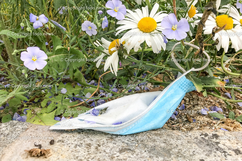 Corona_ 5 Jahre Covid Lockdown_ 15.03.2025-82 | 15.03.2025, Linz, AUT, Corona, 5 Jahre Covid Lockdown, im Bild Stadtansichten, Themenbild, Maske, Strasse, weggeworfen, Schutz, SARS, Virus