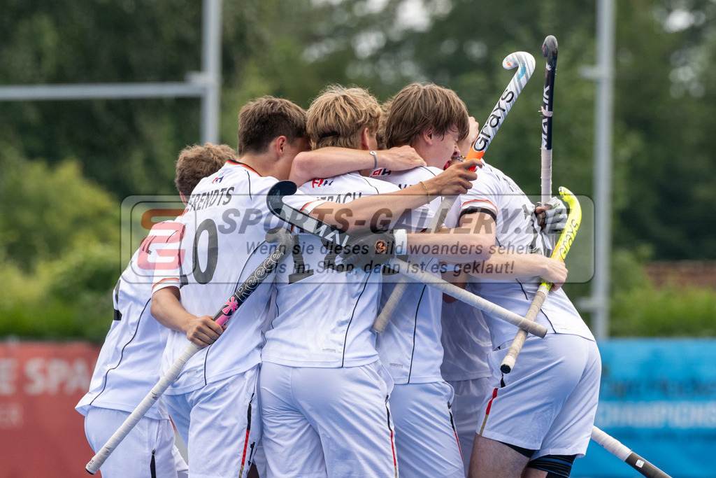 SFE_20230716_0371 | EuroHockey EM U18 Boys Final Belgium vs Germany am 16.07.2023 in Krefeld (Gerd-Wellen-Hockeyanlage), Photo: Stephan Fehrmann 2023 (Sports-Gallery)