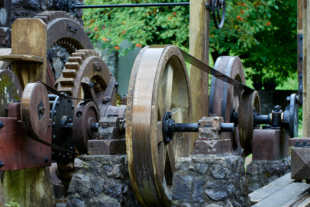 Stoffels Saege-Muehle | Hohenems, Austria - July 25, 2017: Stoffels Saege-Muehle-Museum; Wasserkraft Antrieb für das Sägegatter. - Realisiert mit Pictrs.com