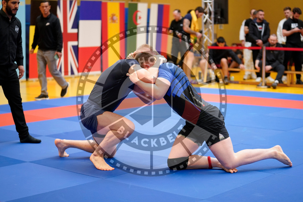 20240203PBB08232 | Fighters compete during the Brazilian Jiu-Jitsu Championship of the AJP Tour in Maintal by Frankfurt am Main, Germany, on February 2, 2024.