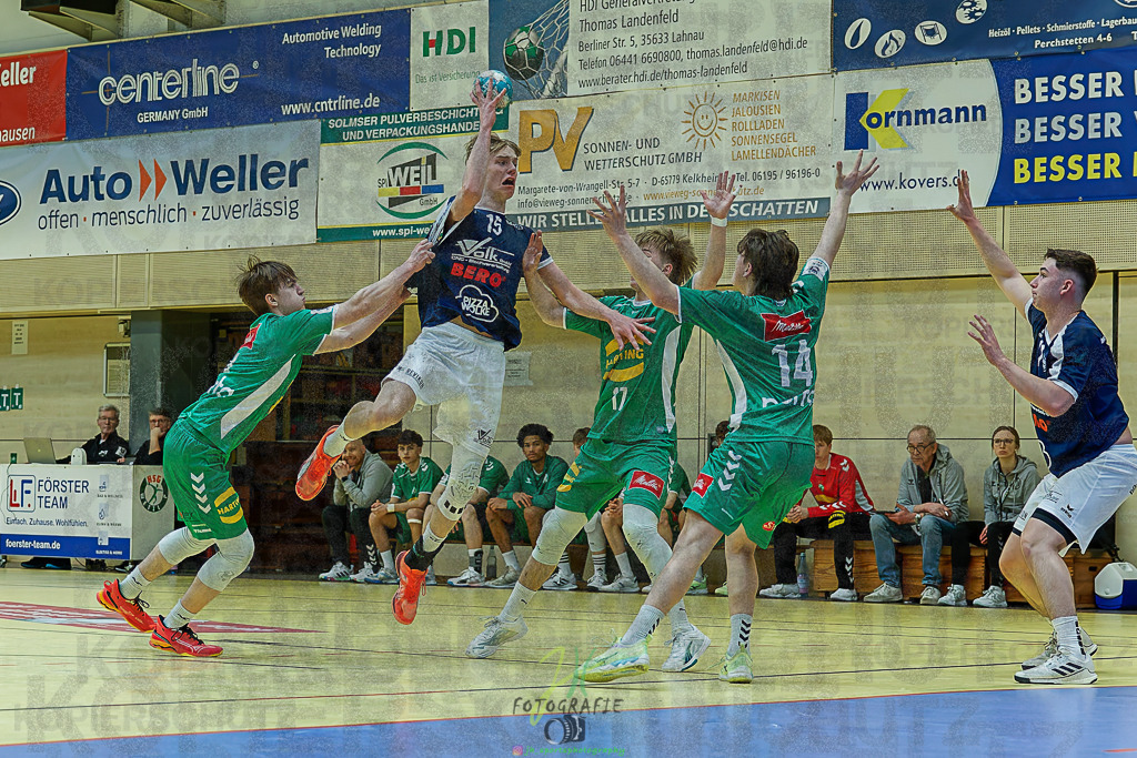 mJB Pokalrunde dt. Meisterschaft, TV Hüttenberg - TSV GWD Minden | mJB Pokalrunde dt. Meisterschaft, TV Hüttenberg - TSV GWD Minden am 15.03.2025 in Münchholzhausen (Sporthalle Münchholzhausen)Photo © 2025 - Jörg Heinrich - Realisiert mit Pictrs.com