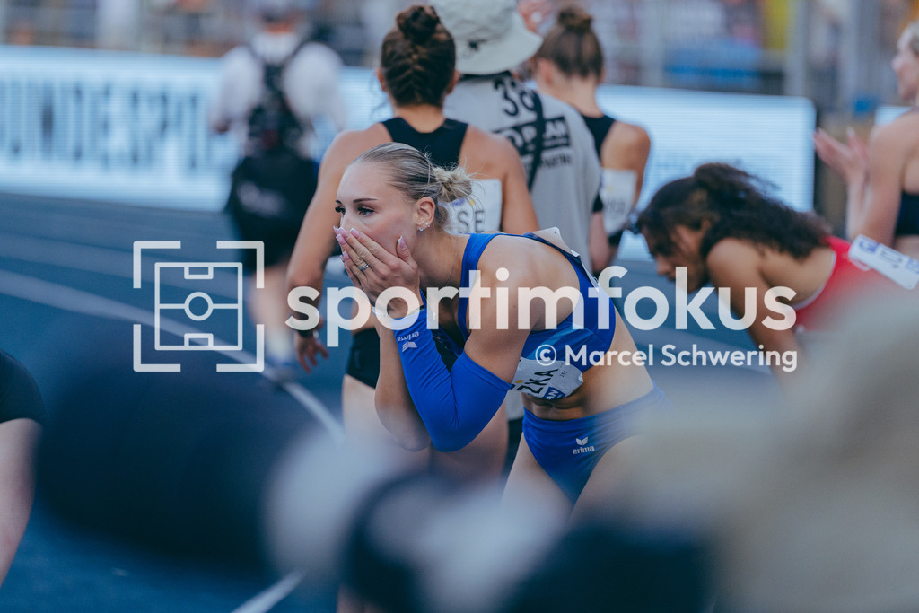 Deutsche Meisterschaften der Frauen und Männer 2026 | Emma Goretzka, LAC BERLIN, 100-Meter-Lauf, Finale, Deutsche Meisterschaften der Frauen und Männer 2026, Lohrheidestadion Bochum-Wattenscheid, 25.07.2026. Foto: Marcel Schwering / sportimfokus - Realisiert mit Pictrs.com