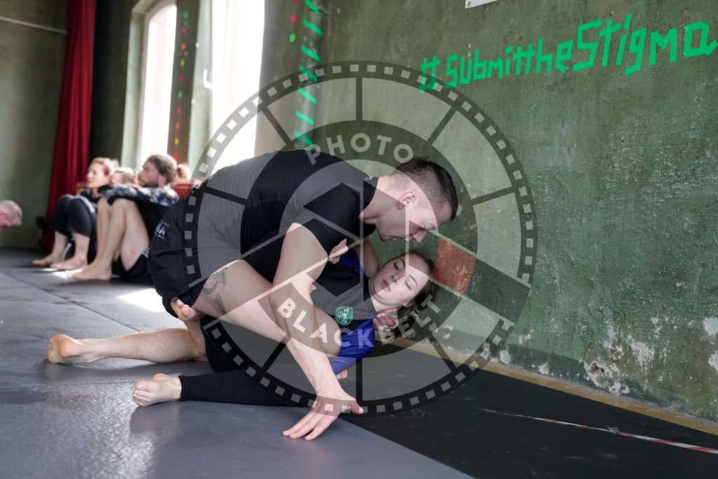 20240413PBB5059 | Fighters compete during the Grapplethon 24hours of rolling for a reason in Hamburg, Germany, on April 13, 2024.