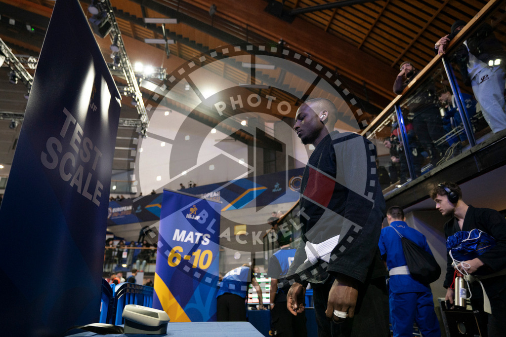 20240119PBB0472 | Fighters compete during the IBJJF European Championship in Paris, France, on January 19, 2024.