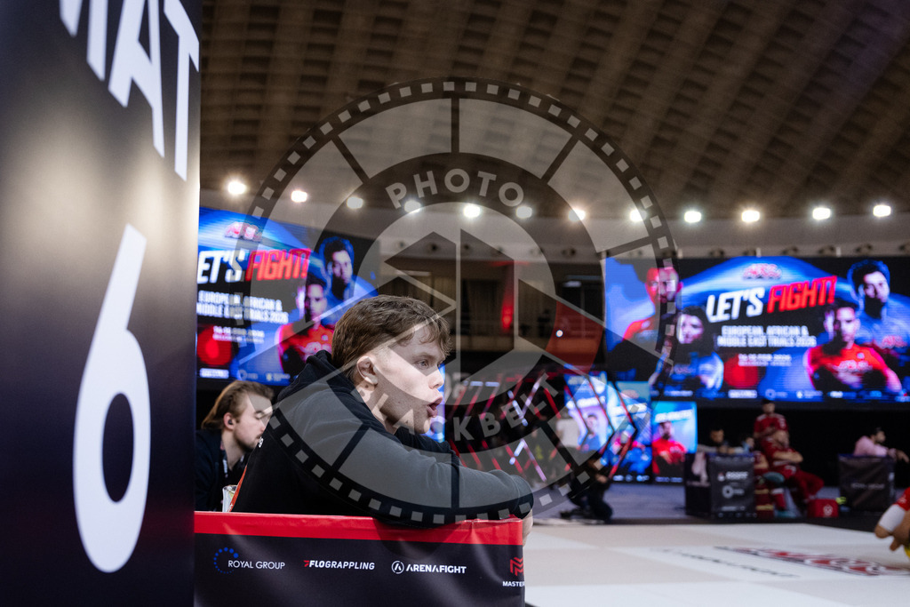 20260214PBB2313 | Fighters compete during the ADCC European Trials  competition day 1 in Belgrade, Serbia, on February 14, 2026.