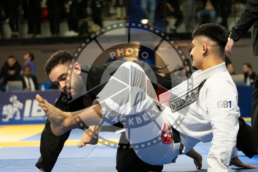 20240119PBB0575 | Fighters compete during the IBJJF European Championship in Paris, France, on January 19, 2024.