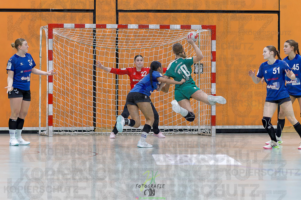 Jugenbundesliga wJB; HSG Kleenheim/Langgöns - SG Kappelwindeck/Steinbach | Jugenbundesliga wJB; HSG Kleenheim/Langgöns - SG Kappelwindeck/Steinbach am 23.11.2025 in Oberkleen (Weidig-Halle)Photo © 2025 - Jörg Heinrich - Realisiert mit Pictrs.com