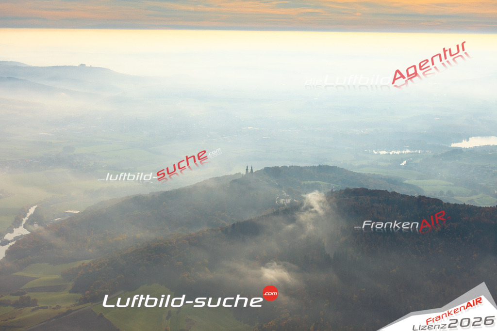 Die Luftaufnahme Banz - Bad Staffelstein wurde vom UL-Flugzeug (keine Drohne) aus fotografiert.Hohe Druck- Auflösung-die Geschenkidee!