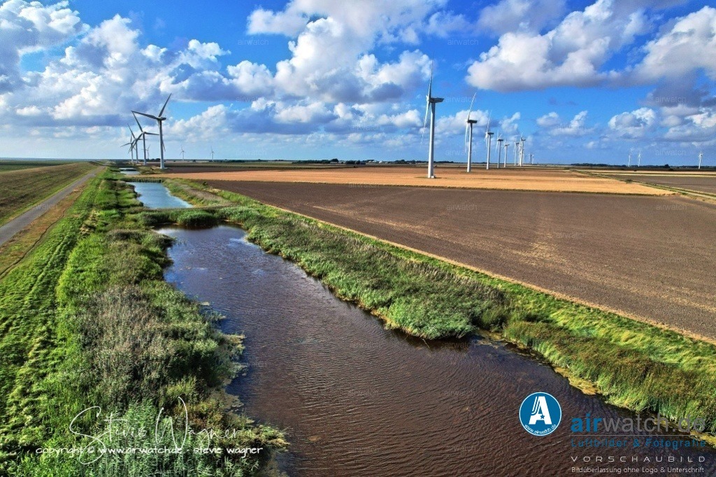Windpark - Emmelsbüll-Horsbüll | Luftbild, Windenergieanlagen, Bürgerwindpark Emmelsbüll-Horsbüll, Windkraft, Windpark, Nordfriesland, 