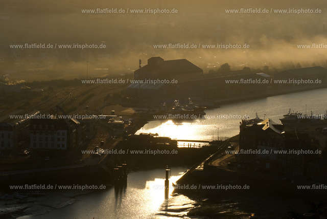 Sonnenaufgang überm Hafen von Treport | Gesehen in der Normandie