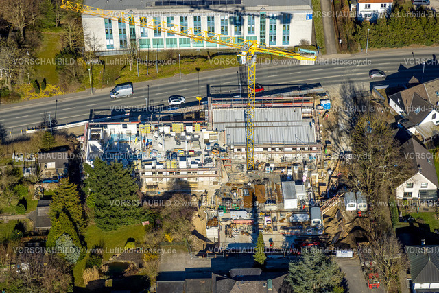 Hagen250302320 | Luftbild, FernUniversität Hagen, Baustelle an der Feithstraße, Hochschulviertel, Hagen, Ruhrgebiet, Nordrhein-Westfalen, Deutschland