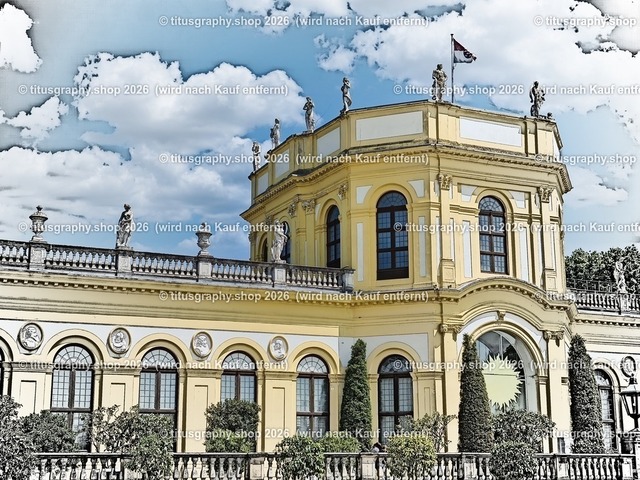 Kassel Karlsaue Orangerie 001 | Das Foto zeigt die Orangerie in der Kasseler Karlsaue. - Realisiert mit Pictrs.com