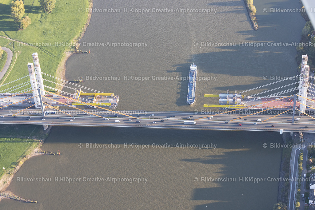 Luftbild-Duisburg 47198-Rheinbrücke Neuenkamp A40-7845 | Luftbildfotografie und Luftbildfotograf Hermann Klöpper - Realisiert mit Pictrs.com