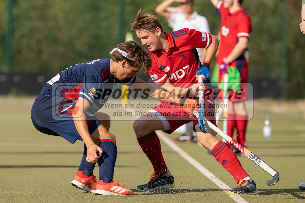 HK_20220903_109784 | 1. Bundesliga Herren Düsseldorfer HC - Mannheimer HC am 3.9.2022 DHC Düsseldorf, Düsseldorf , Cofalla Jonas ( Düsseldorfer HC #4 ) , Raphael Hartkopf ( mannheimer HC #6 )