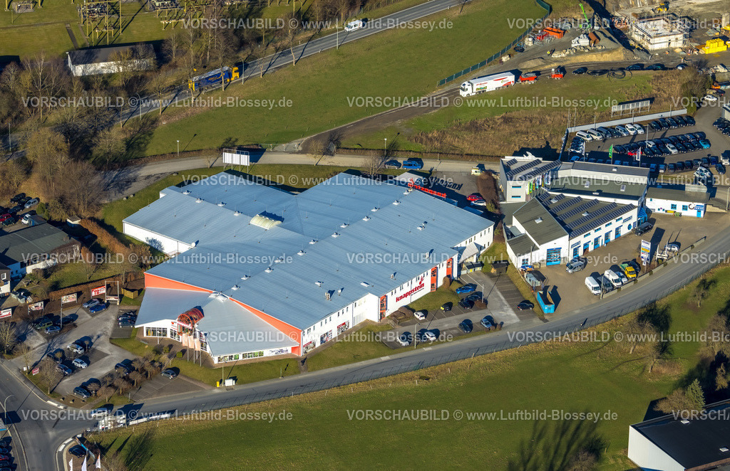 Schmallenberg230205472 | Luftbild, Möbelhaus Knappstein, Schmallenberg, Sauerland, Nordrhein-Westfalen, Deutschland