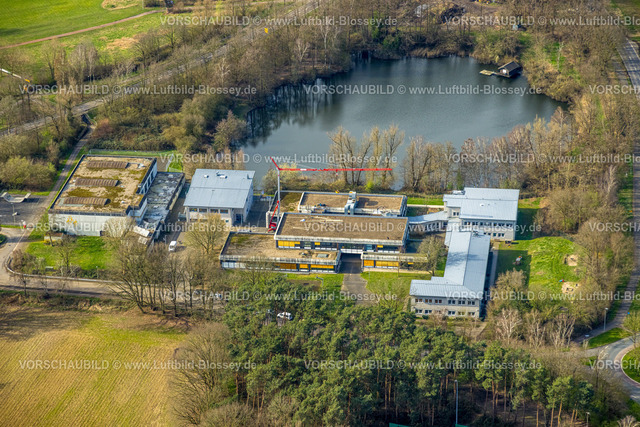 Isselburg240313811 | Luftbild, Schulzentrum am Stromberg See, Verbundschule der Stadt Isselburg und Gesamtschule Weitblick, Baustelle mit Baukran, Anholt, Isselburg, Nordrhein-Westfalen, Deutschland