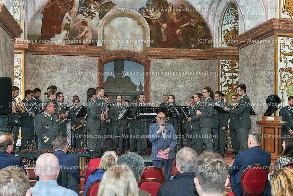 ALS1420_XXXIX-Chopin-Festival_Ausklang_Militaermusikkapelle | (C)FotoLois.com, Alois Spandl, XXXIX. internationales CHOPIN-Festival in der Kartause Gaming, AUSKLANG in der Barockbibliothek mit der Militärmusik Niederösterreich unter der Leitung von Militärkapellmeister Oberst Adolf Obendrauf, So 6. August 2023.