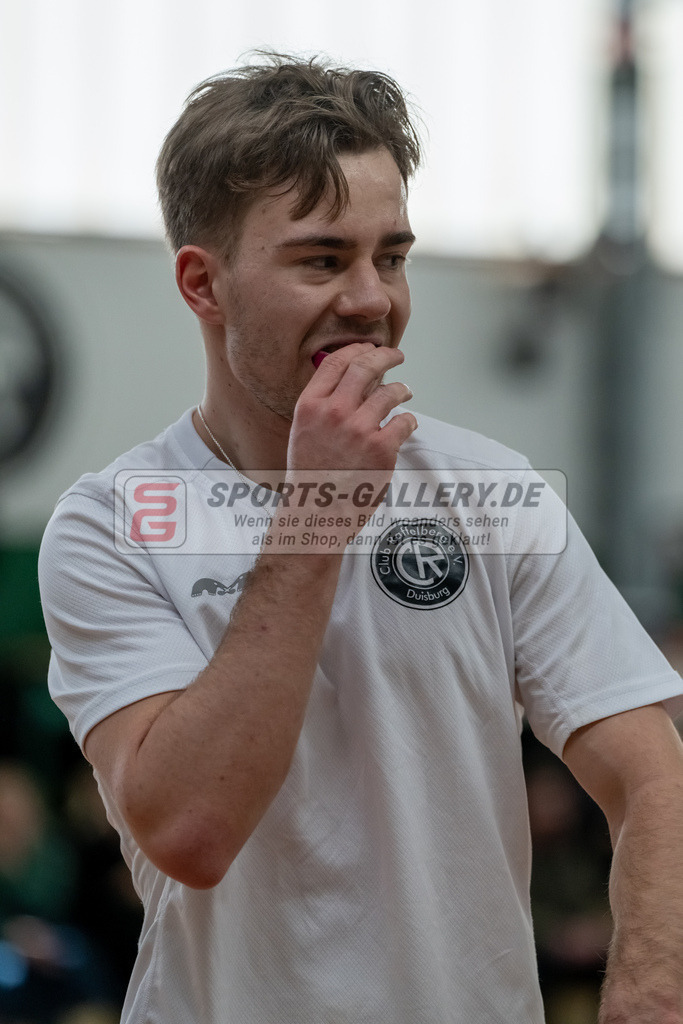 HK_20250202_102254 | 2. Bundesliga Halle Herren Club Raffelberg - Schwarz Weiss Köln am 2.2.2025 Halle am Raffelberg, Duisburg ,