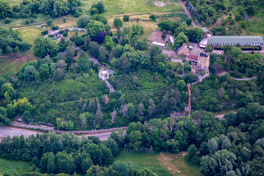 Luftbild: Roseburg Park im Ortsteil Rieder in Ballenstedt im Bundesland Sachsen-Anhalt in Deutschland. Foto: IMG_136377.jpg vom 16.06.2023 durch Werner Riehm/FLY-FOTO.deRoseburg - Das Juwel im Harz