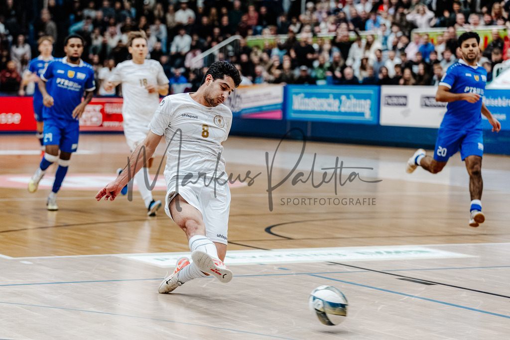 47. Stadtmeisterschaften im Hallenfußball 2025, Endrunde | Stadtmeisterschaften im Hallenfußball 2025, Endrunde, Sporthalle Berg Fidel in Münster. Foto: sportfotografie.ms | Markus Paletta - Realisiert mit Pictrs.com